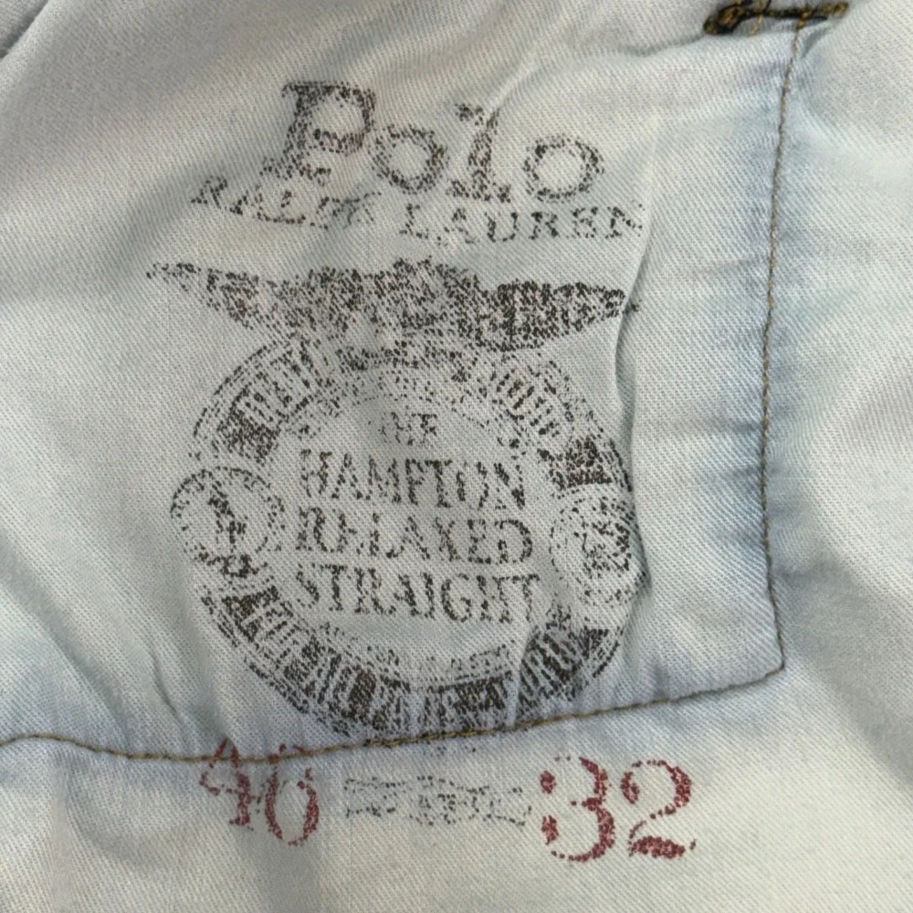 Polo‎ Ralph Lauren Jeans Mens 46x32 Blue Hampton Relaxed Straight Leg Denim